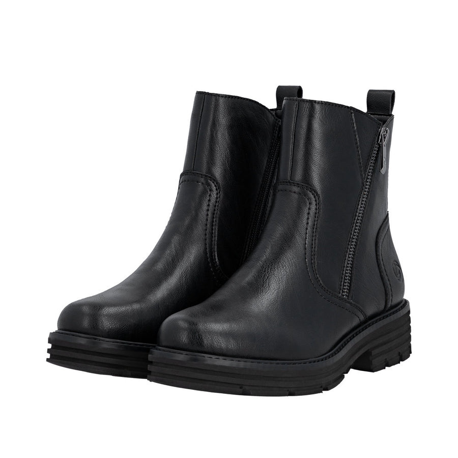 Remonte D3A70-00 Black Wide Fit Wool Lined Boots
