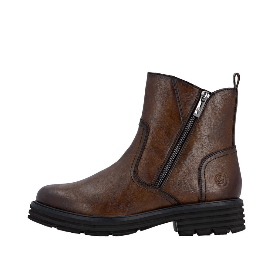 Remonte D3A70-25 Brown Wide Fit Wool Lined Boots