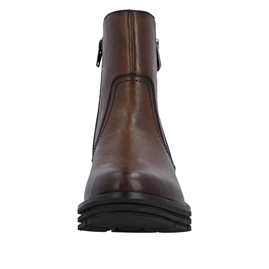 Remonte D3A70-25 Brown Wide Fit Wool Lined Boots