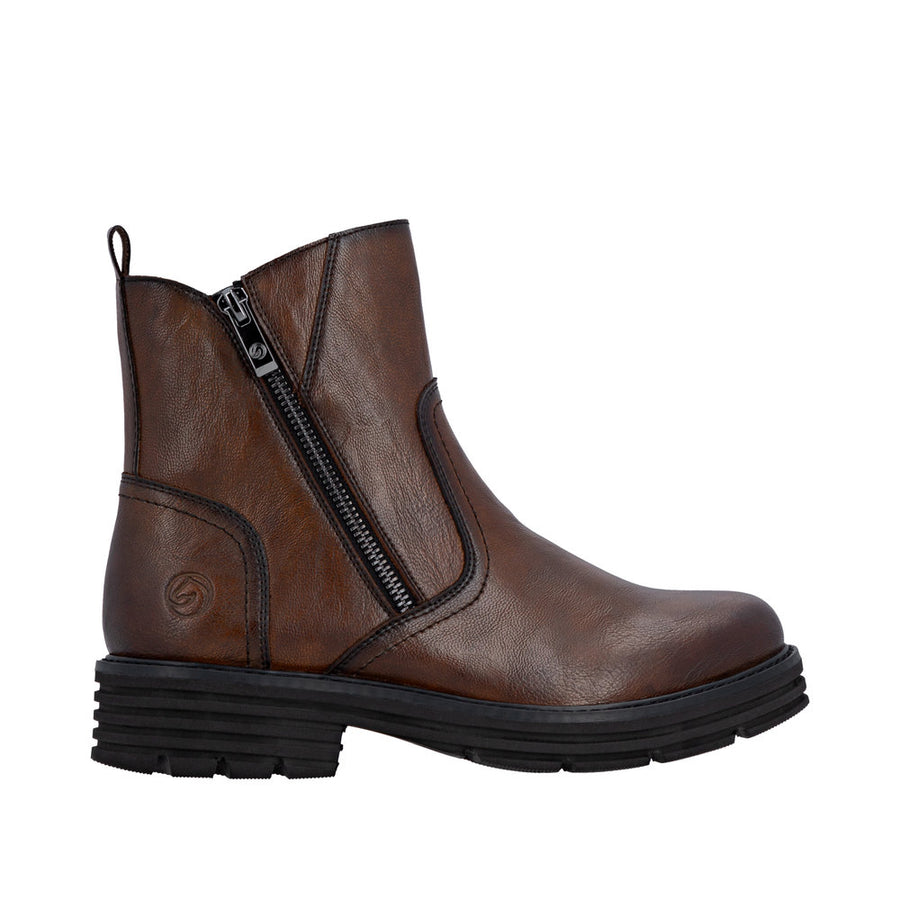 Remonte D3A70-25 Brown Wide Fit Wool Lined Boots