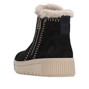 Remonte D3B70-03 Wide Fit Wool Lined Black Boots