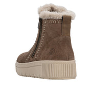 Remonte D3B70-20 Wide Fit Wool Lined Beige Boots