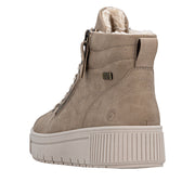 Remonte D3B71-20 Wide Fit Warm Lined Waterproof Beige Boots