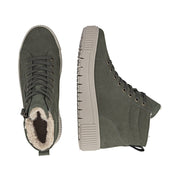Remonte D3B71-54 Wide Fit Warm Lined Waterproof Green Boots