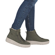 Remonte D3B71-54 Wide Fit Warm Lined Waterproof Green Boots