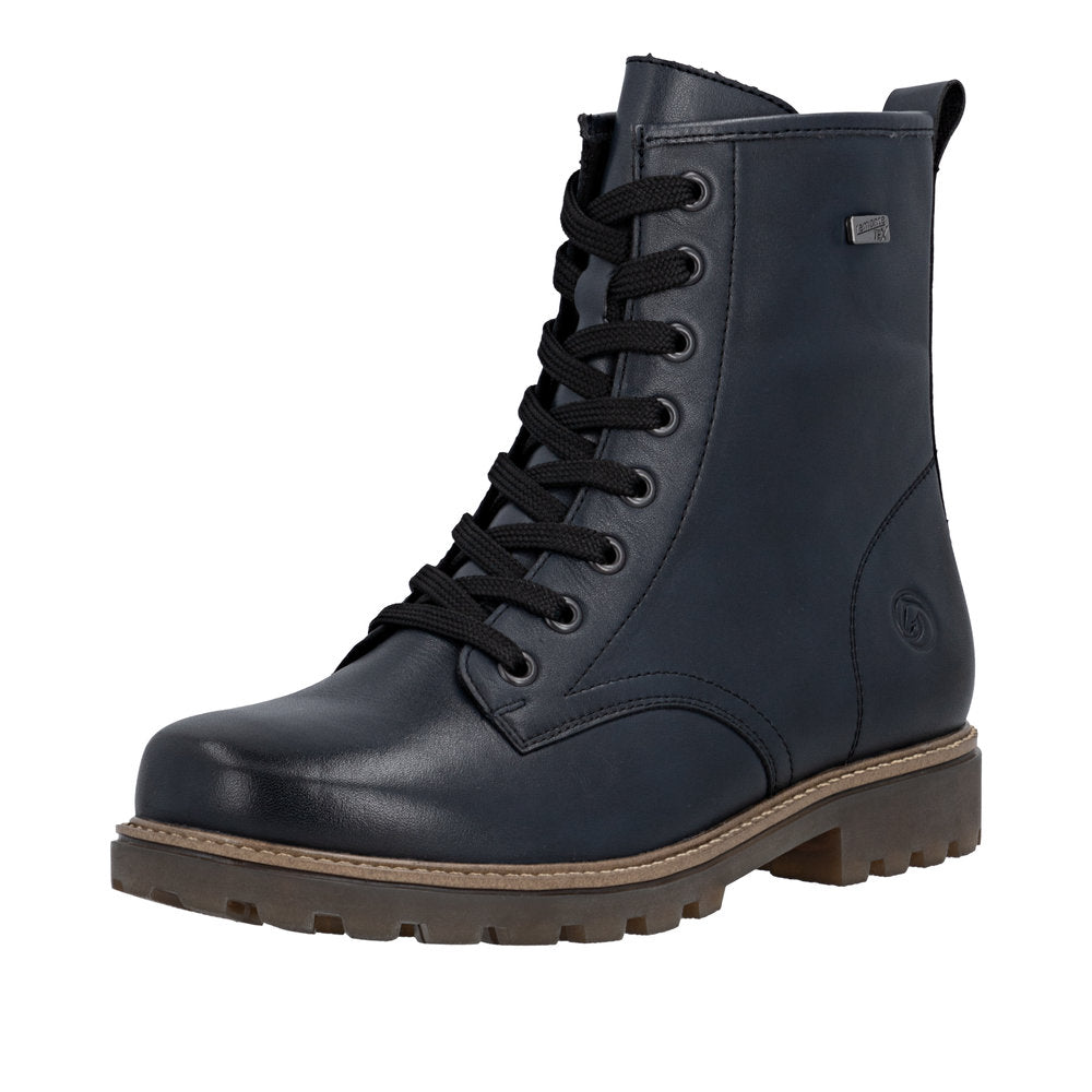 Remonte D3C70-14 Wide Fit Waterproof Blue Boots