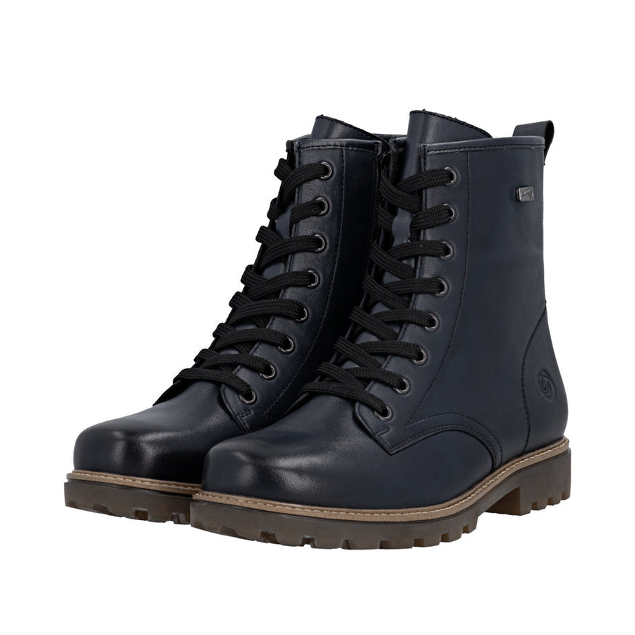 Remonte D3C70-14 Wide Fit Waterproof Blue Boots
