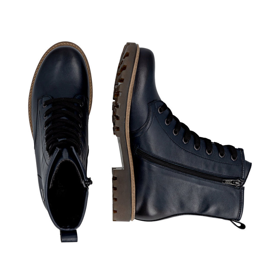 Remonte D3C70-14 Wide Fit Waterproof Blue Boots