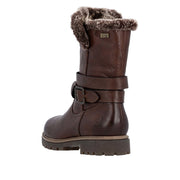 Remonte D3C72-22 Wide Fit Waterproof Wool Lined Mid Length Brown Boots