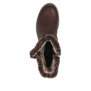 Remonte D3C72-22 Wide Fit Waterproof Wool Lined Mid Length Brown Boots