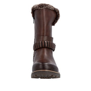 Remonte D3C72-22 Wide Fit Waterproof Wool Lined Mid Length Brown Boots