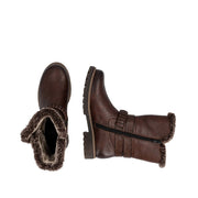 Remonte D3C72-22 Wide Fit Waterproof Wool Lined Mid Length Brown Boots
