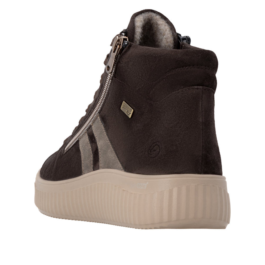Remonte D3E70-25 Waterproof Wide Fit Brown Boots