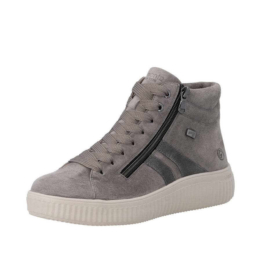 Remonte D3E70-42 Waterproof Wide Fit Grey Boots