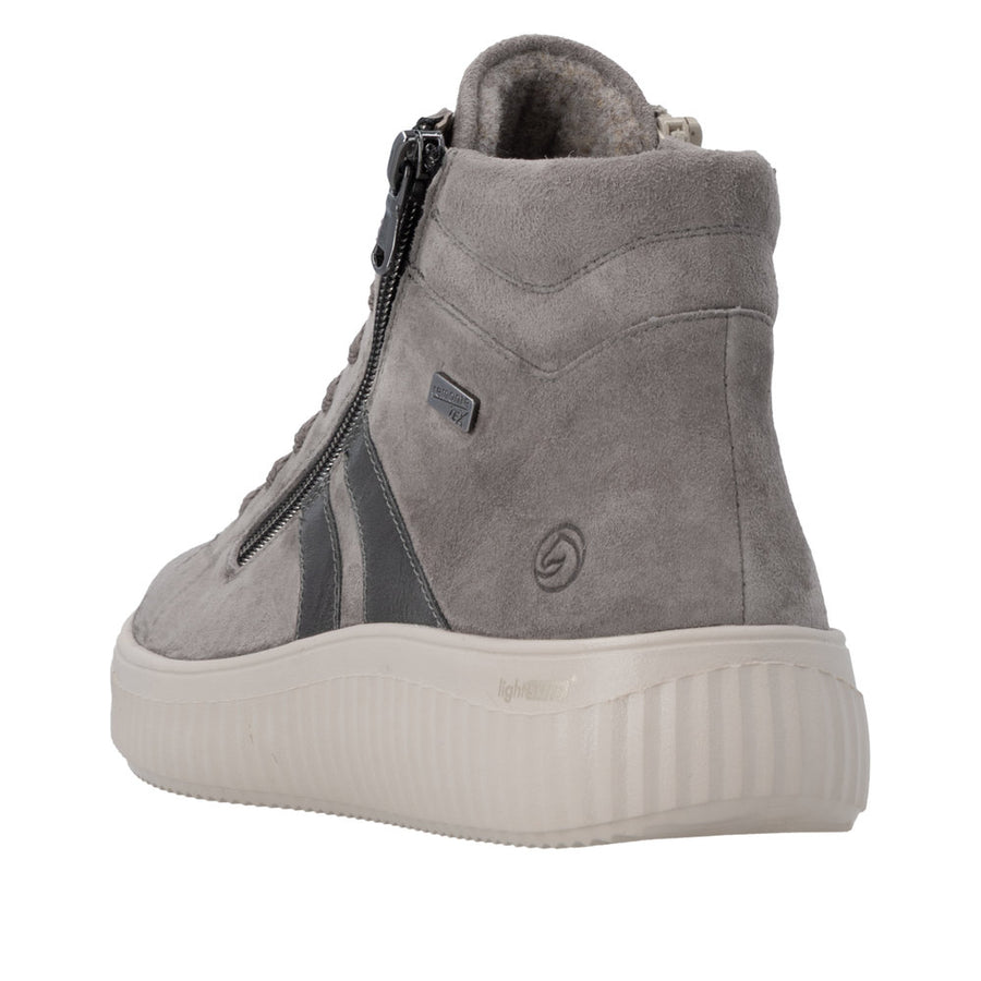 Remonte D3E70-42 Waterproof Wide Fit Grey Boots