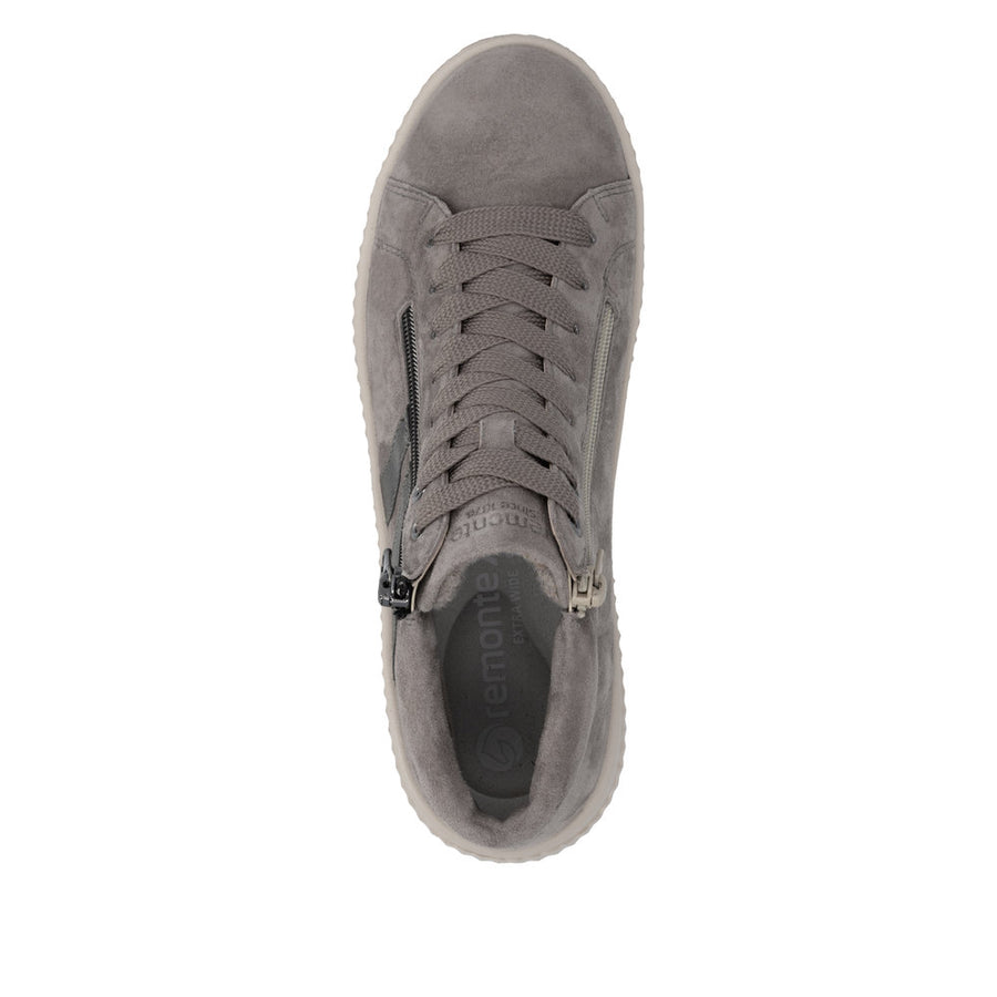 Remonte D3E70-42 Waterproof Wide Fit Grey Boots