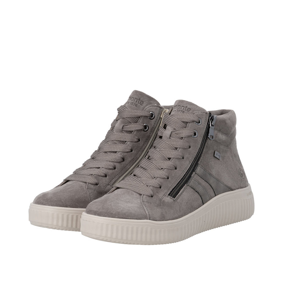 Remonte D3E70-42 Waterproof Wide Fit Grey Boots