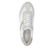 Remonte D3H03-80 Off White/Gold Wide Fit Trainer