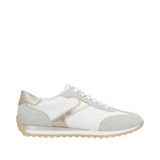Remonte D3H03-80 Off White/Gold Wide Fit Trainer