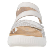 Remonte D3L51-60 Off White/Gold Adjustable Wide Fit Sandal