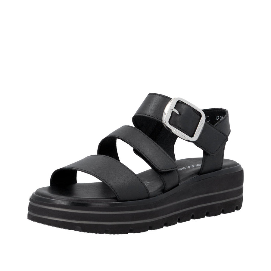Remonte D3N50-00 Black Chunky Sandal