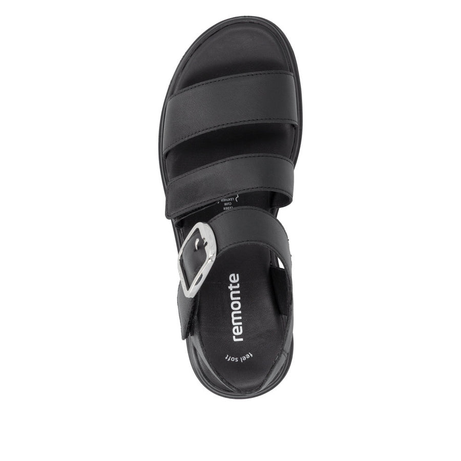 Remonte D3N50-00 Black Chunky Sandal