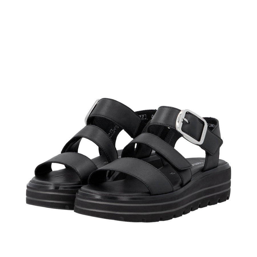 Remonte D3N50-00 Black Chunky Sandal