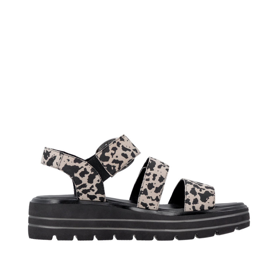 Remonte D3N50-60 Black/White Coe Print Sandal