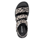 Remonte D3N50-60 Black/White Coe Print Sandal