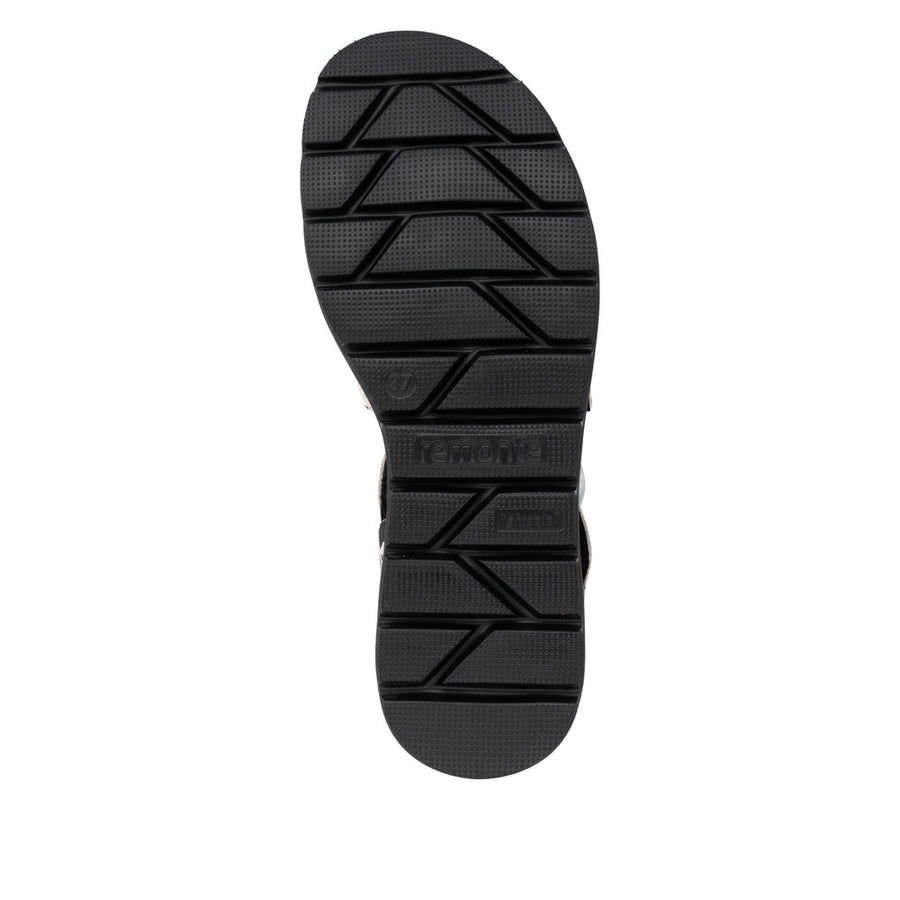 Remonte D3N50-60 Black/White Coe Print Sandal