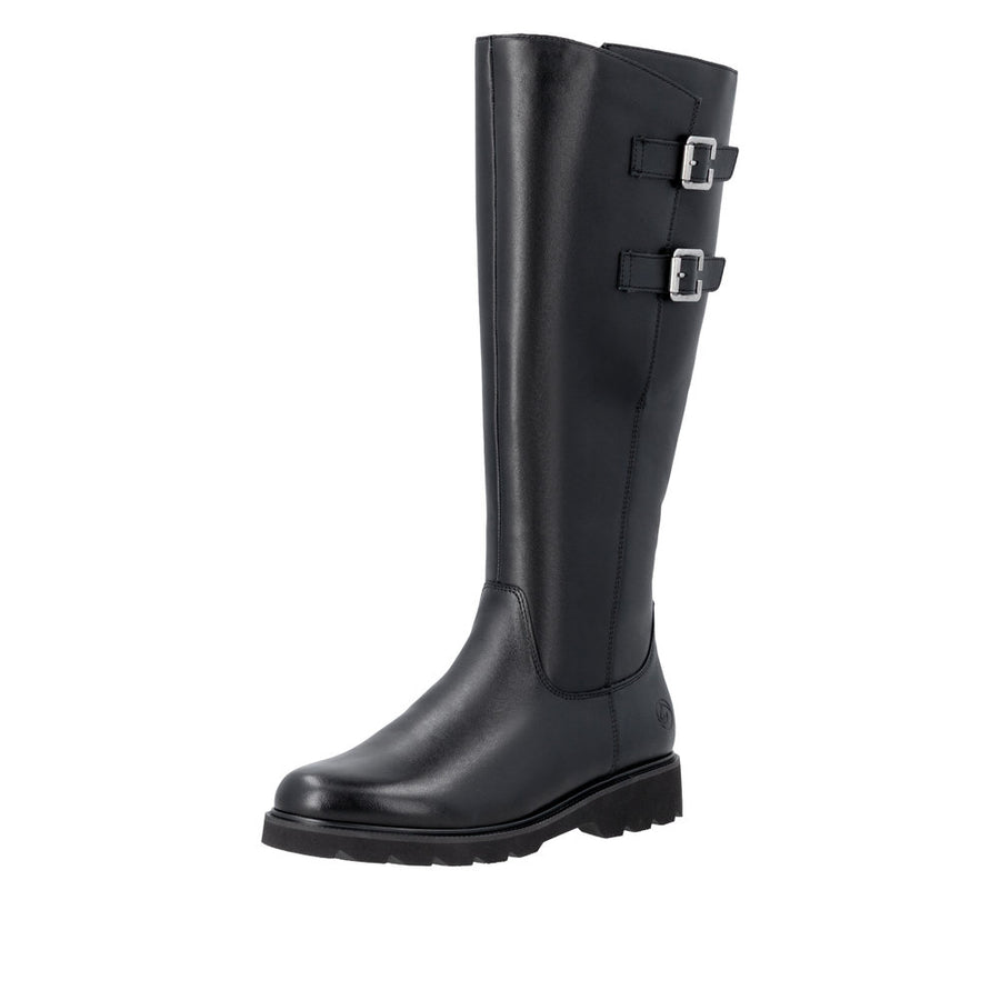Remonte D3S74-00 Black Wide Fit Long Boots