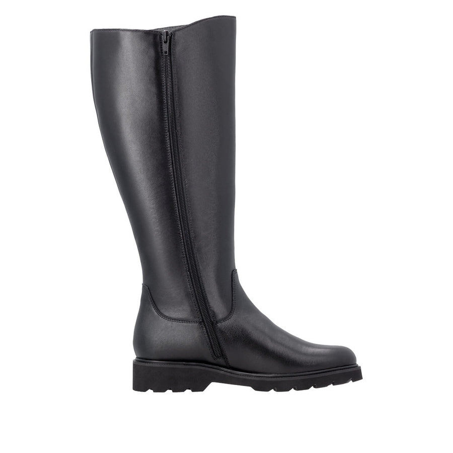 Remonte D3S74-00 Black Wide Fit Long Boots