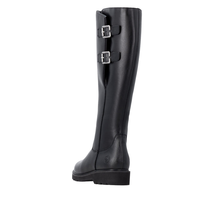 Remonte D3S74-00 Black Wide Fit Long Boots