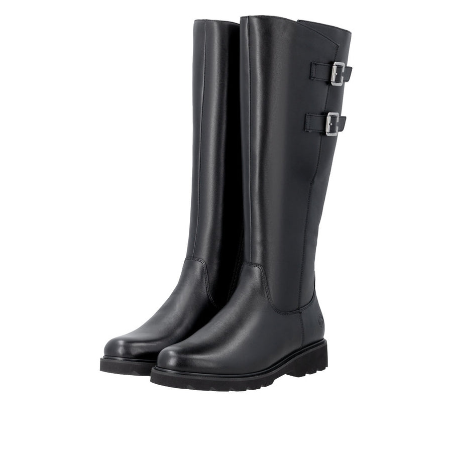Remonte D3S74-00 Black Wide Fit Long Boots