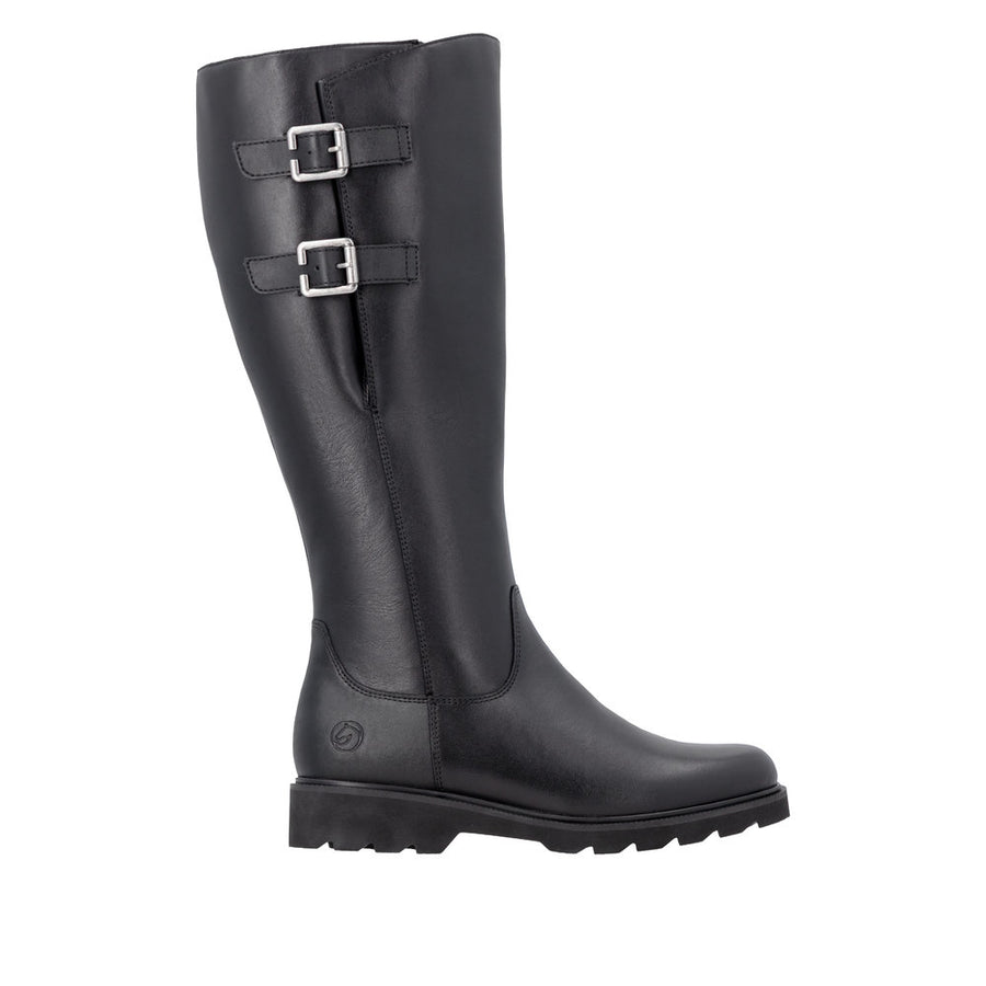 Remonte D3S74-00 Black Wide Fit Long Boots