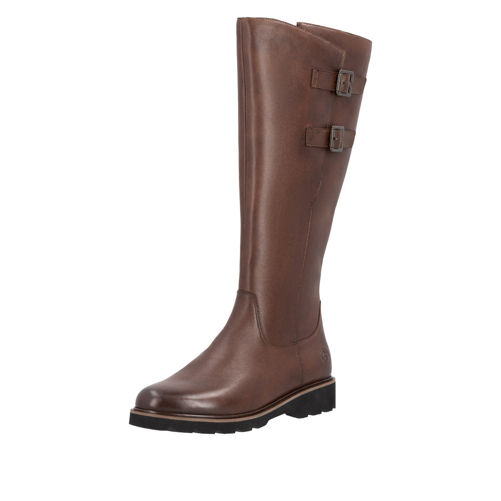 Remonte D3S74-22 Brown Wide Fit Long Boots
