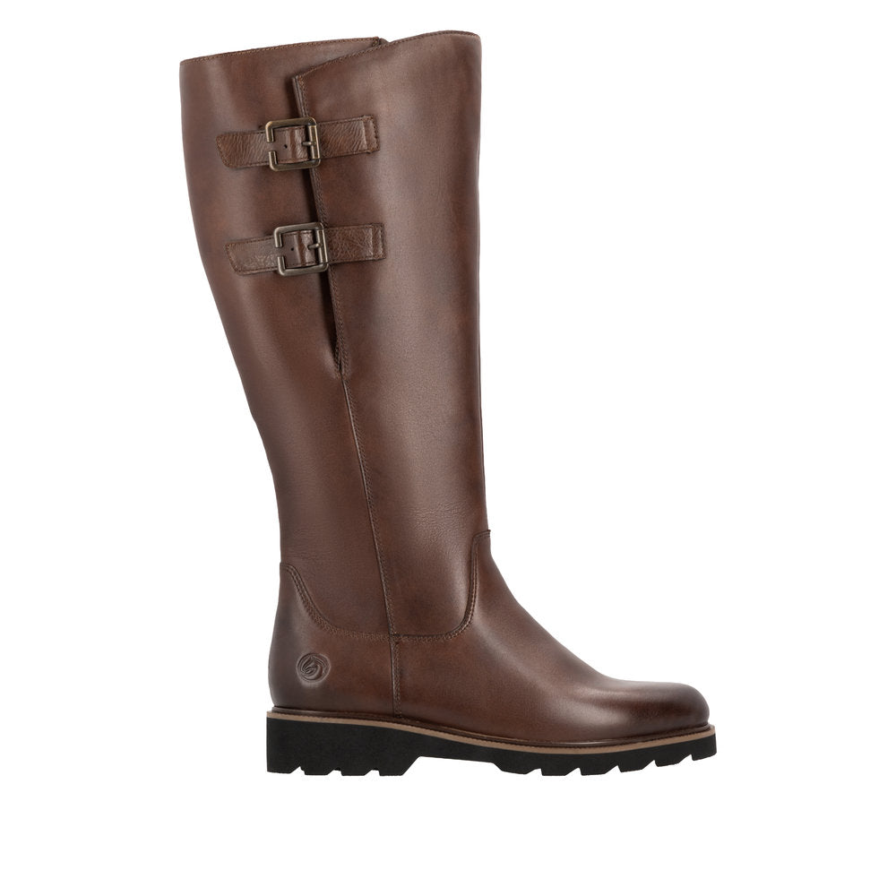 Remonte D3S74-22 Brown Wide Fit Long Boots