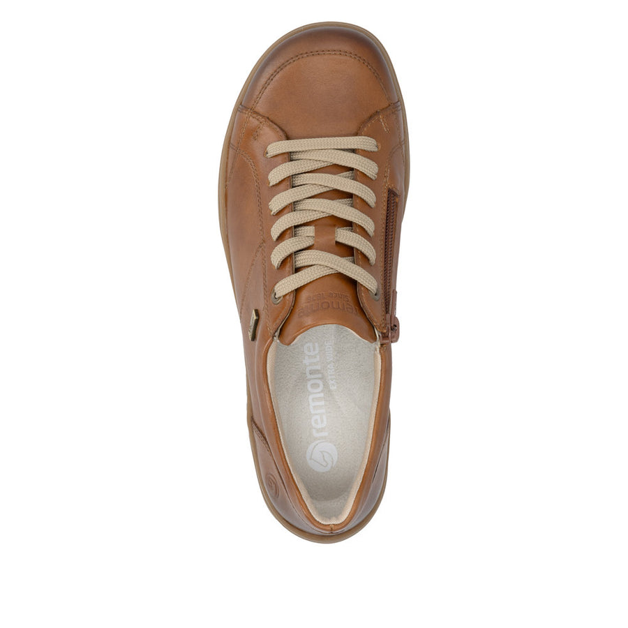 Remonte D3T00-24 Waterproof wide Fit Tan Shoes