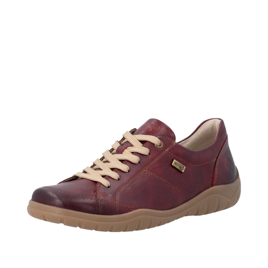 Remonte D3T00-35 Waterproof Wide Fit wine Shoes