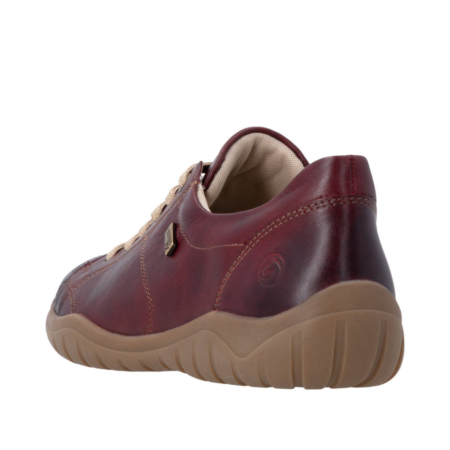Remonte D3T00-35 Waterproof Wide Fit wine Shoes