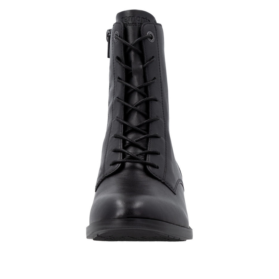 Remonte D3U71-00 Wide Fit Lace up Black Boots