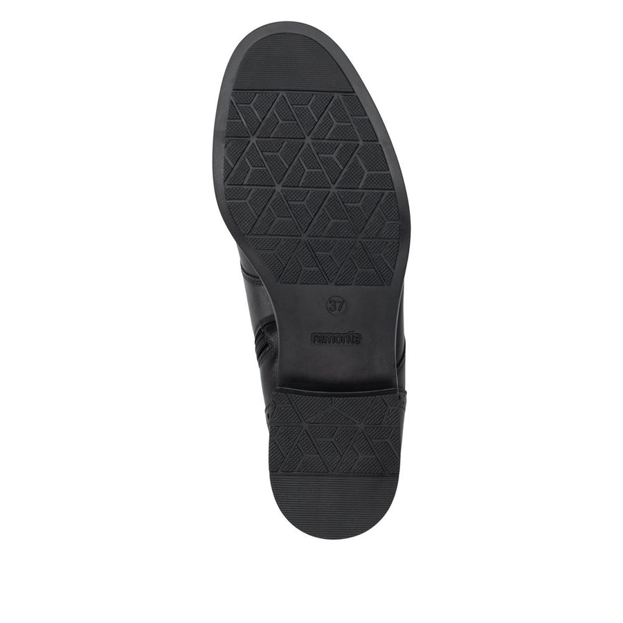Remonte D3U71-00 Wide Fit Lace up Black Boots
