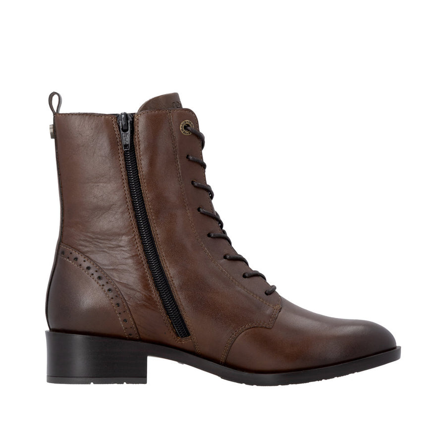 Remonte D3U71-22 Wide Fit Lace up Brown Boots