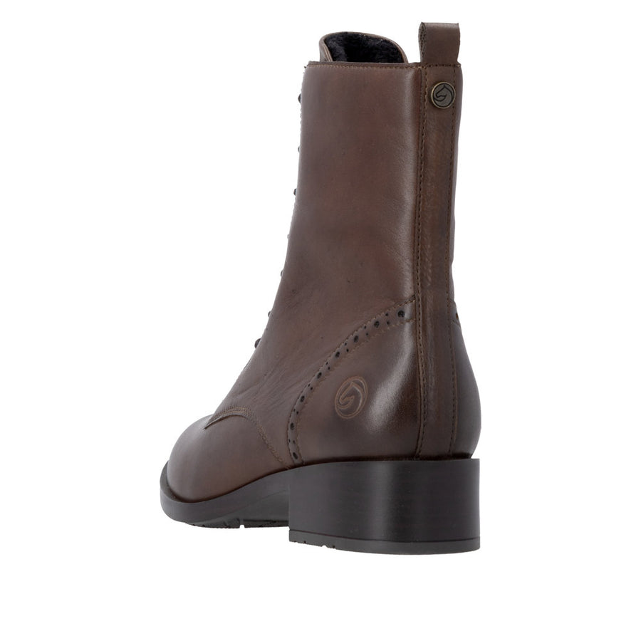 Remonte D3U71-22 Wide Fit Lace up Brown Boots