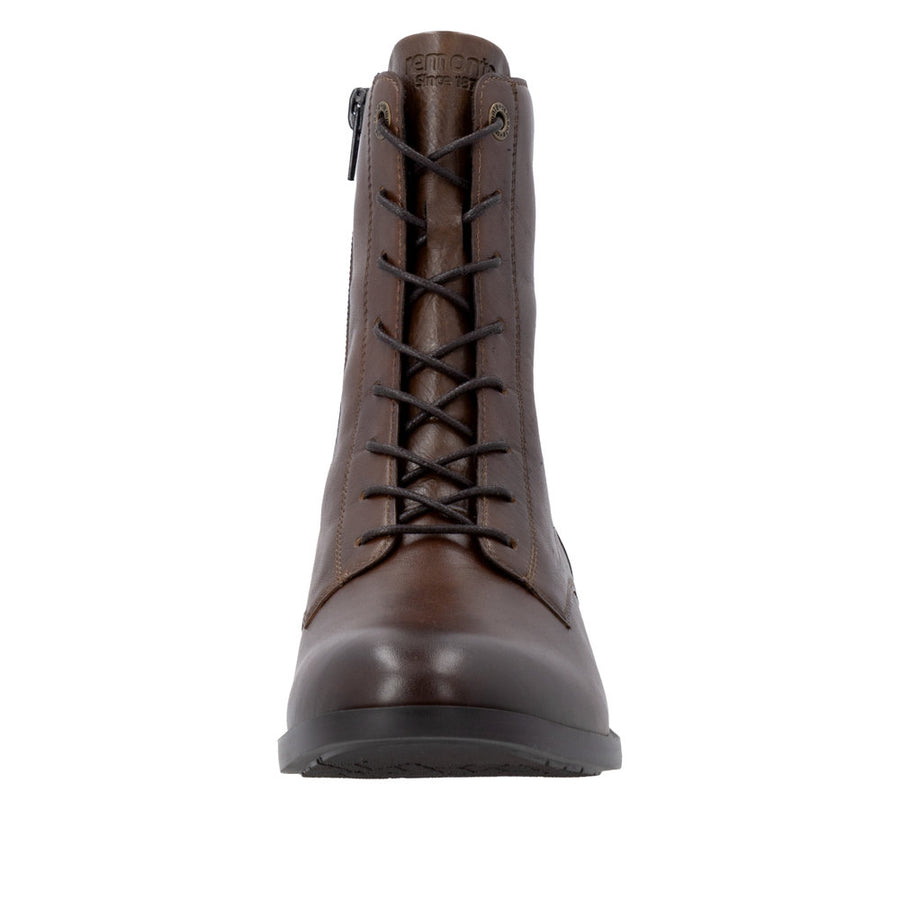 Remonte D3U71-22 Wide Fit Lace up Brown Boots