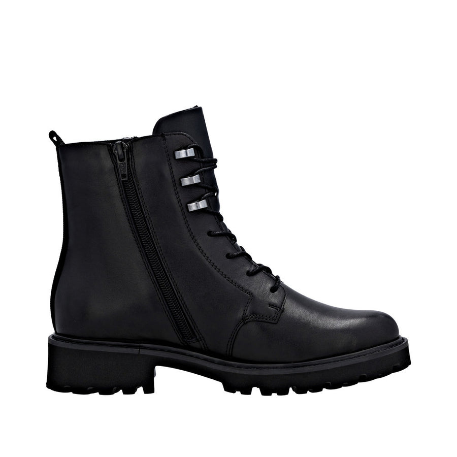Remonte D8656-00 Waterproof Wide Fit Black Boots
