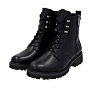Remonte D8656-00 Waterproof Wide Fit Black Boots