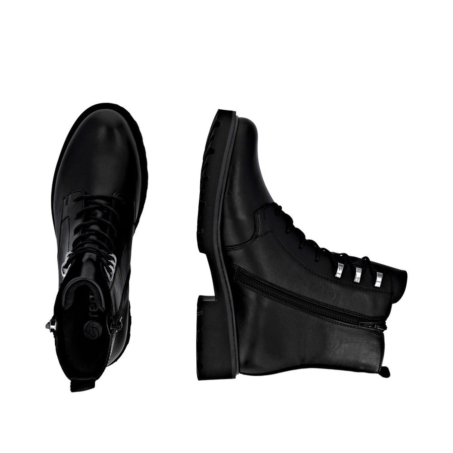Remonte D8656-00 Waterproof Wide Fit Black Boots