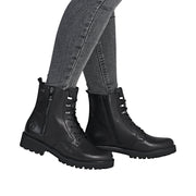 Remonte D8656-00 Waterproof Wide Fit Black Boots