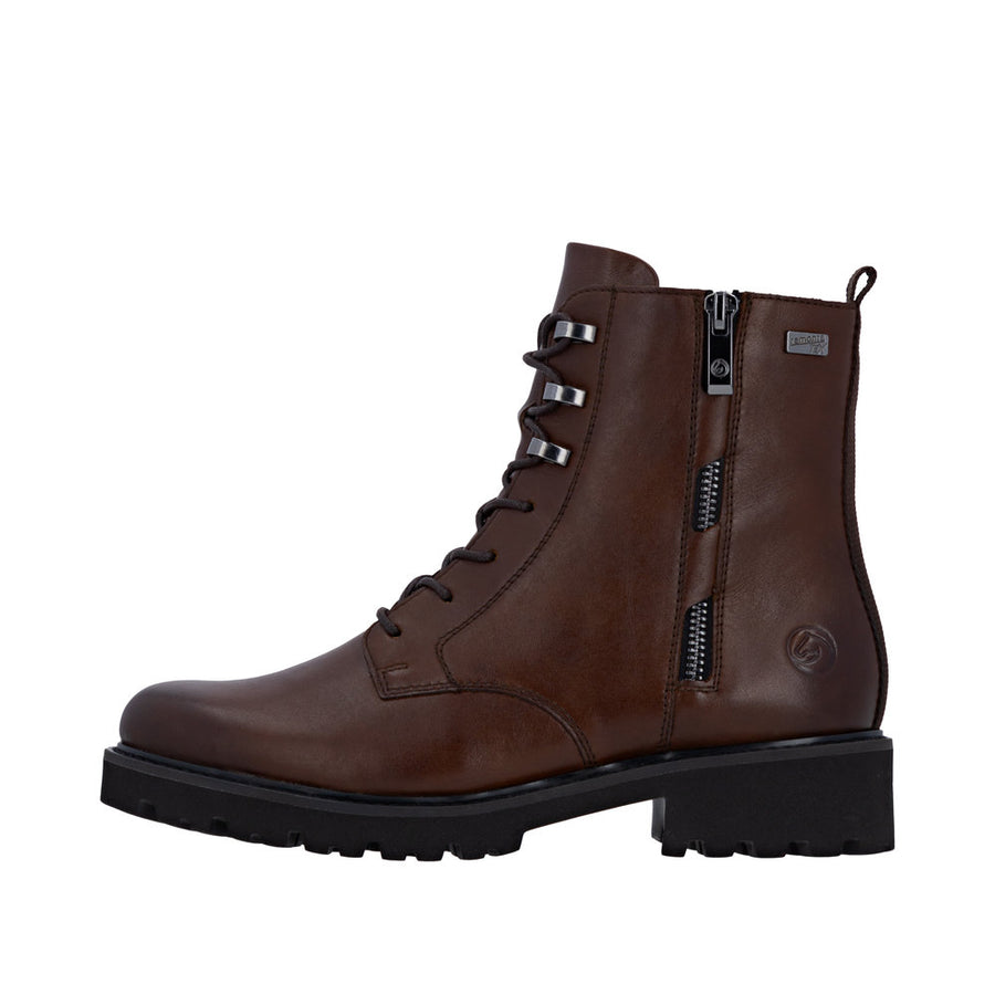 Remonte D8656-25 Waterproof Wide Fit Brown Boots